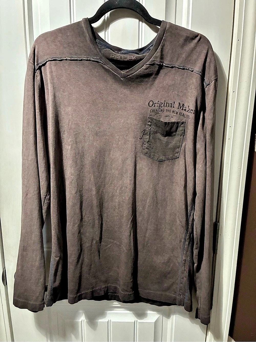 Project E Men's Long Sleeve Graphic Shirt XL
